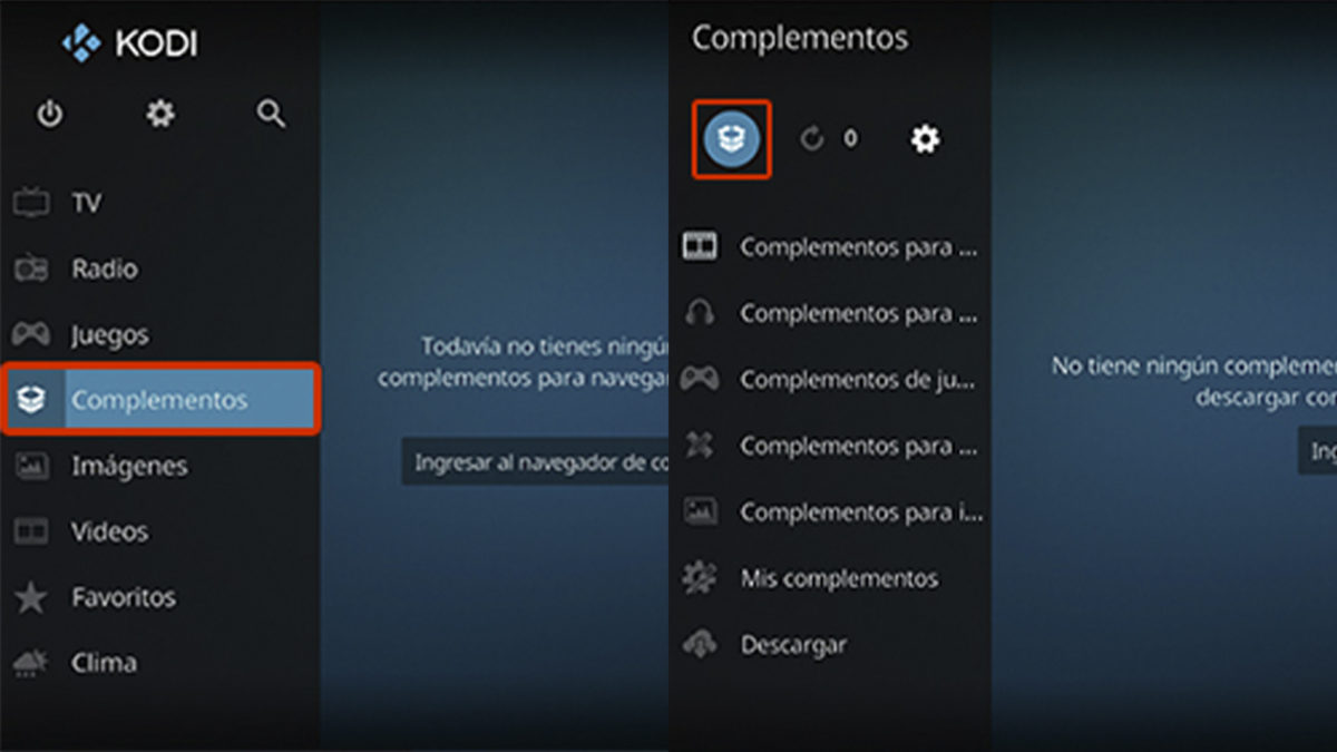 El addon Elementum de Kodi no funciona, causas y posibles soluciones 6 Instala el complemento y el addon Burst