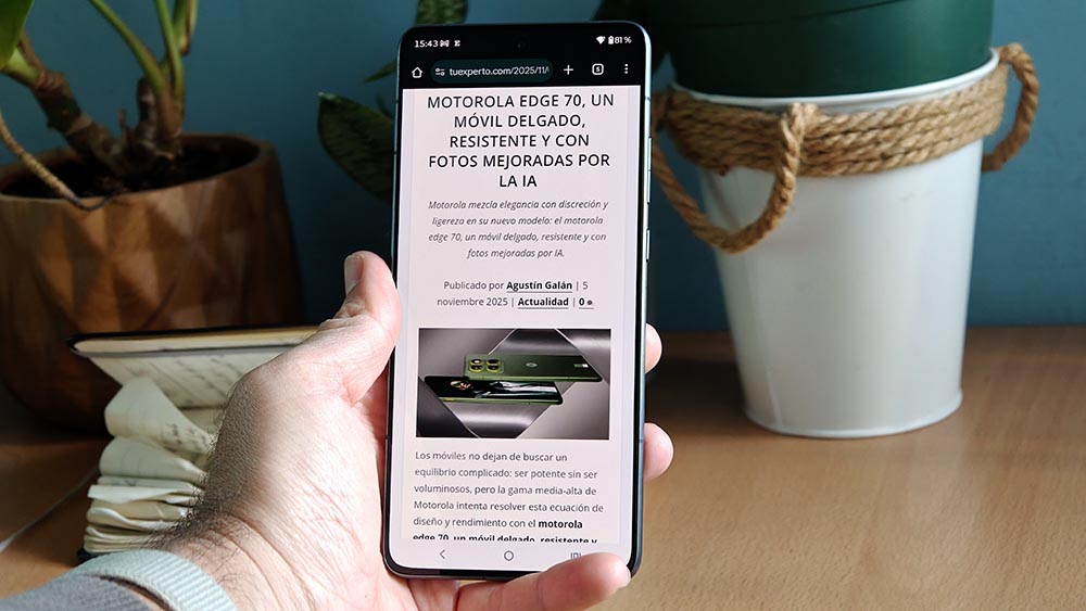 Mi experiencia con el móvil motorola edge 70 tras tres semanas de uso 27 Mi experiencia con el móvil motorola edge 70 tras tres semanas de uso 27