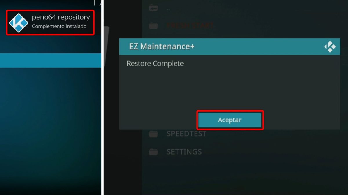 Cómo instalar la 'build' o compilación Estuary Esparta en Kodi: guía paso a paso 8 Cómo instalar la 'build' o compilación Estuary Esparta en Kodi: guía paso a paso 3