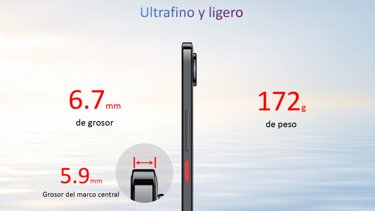 ZTE nubia Air - Diseño ultradelgado con 6,7 mm de grosor