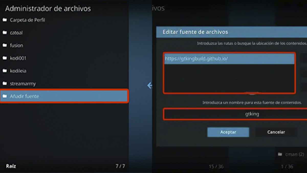 Añadir la fuente del repositorio GTKing