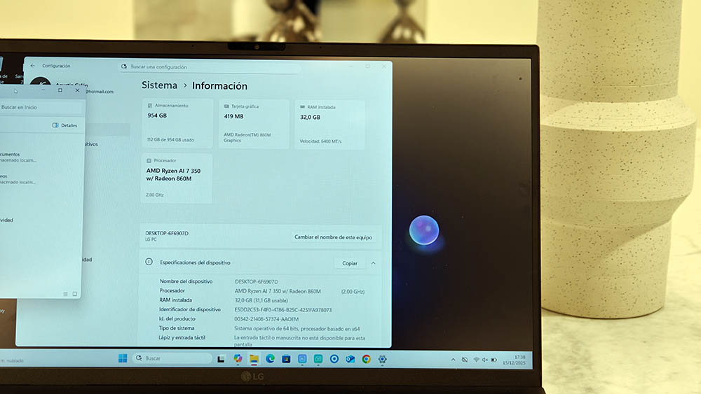 Mi experiencia con el ordenador portátil LG gram 15Z80T tras tres semanas de uso 16