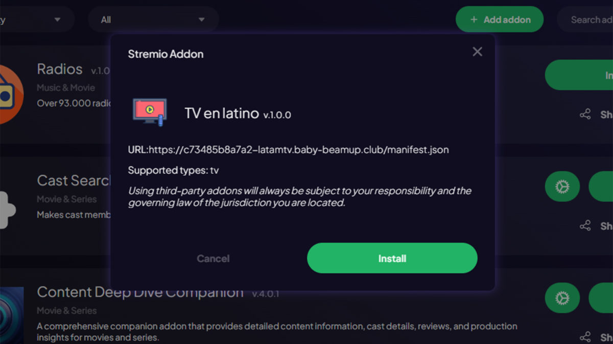 Los 10 mejores addons en español para Stremio para ver fútbol en 2026 4 addons en español para Stremio para ver fútbol en 2026-TV en Latino