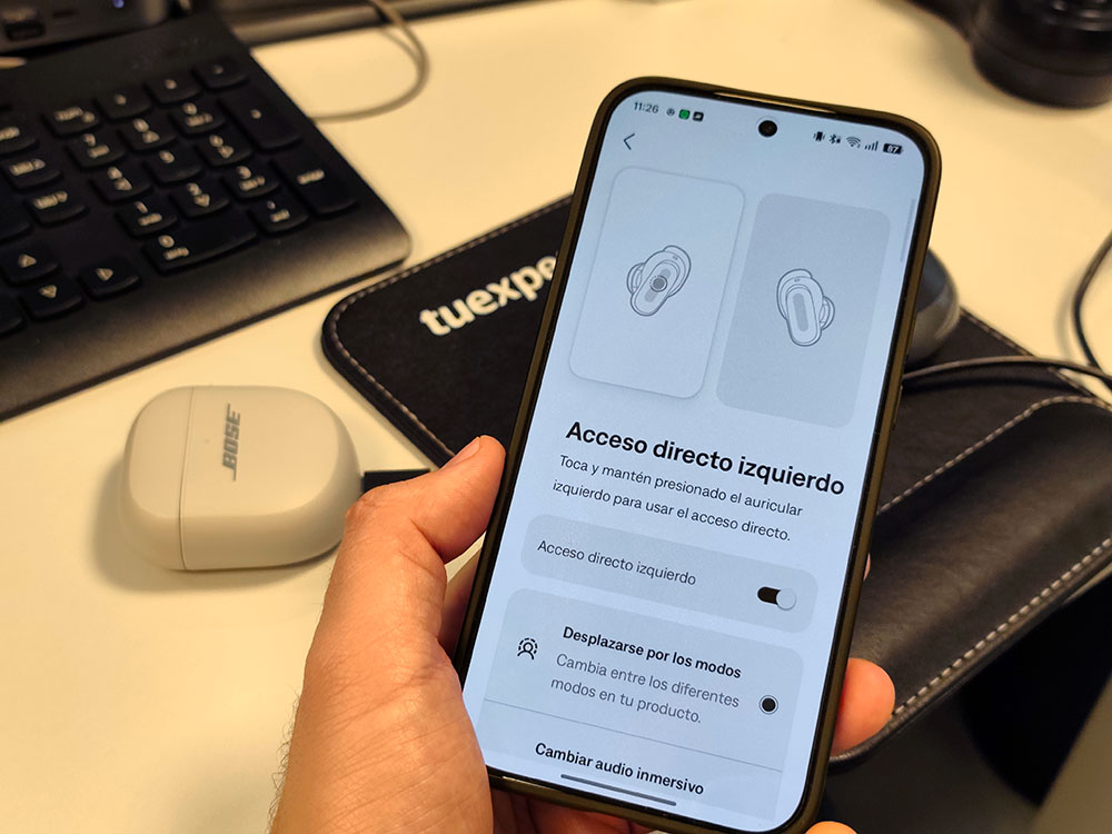Gestos y accesorios rápidos que deberías dominar en tus auriculares Bose QuietComfort Ultra 2 Earbuds 2 accesorios bose 3