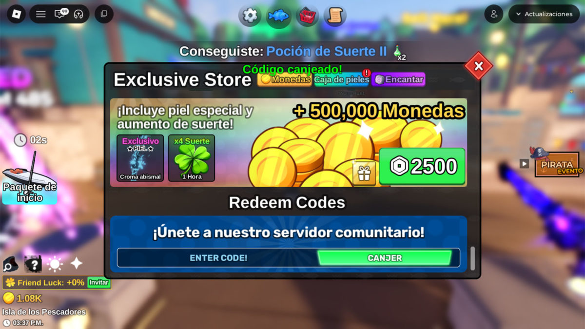 Codigos de enero que funcionan para Fish it! es Roblox