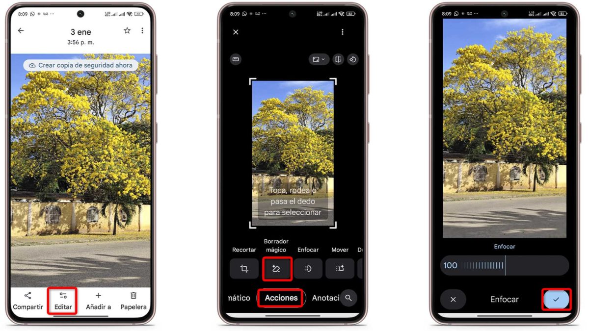 Trucos ocultos de Google Fotos que tienes que conocer en 2026-Enfocar fotos borrosas automáticamente