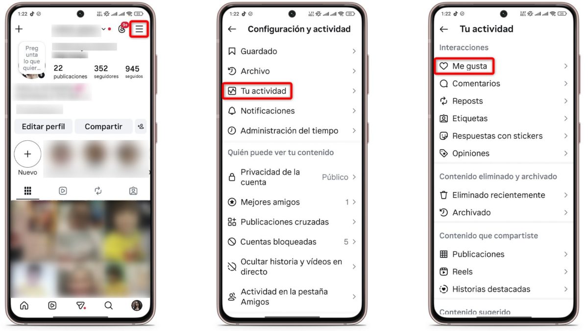 Cómo ver los vídeos vistos recientemente en Instagram para evitar que se pierdan 2 Así puedes ver los vídeos vistos recientemente en Instagram para evitar que se pierdan-Revisa los vídeos que te gustaron