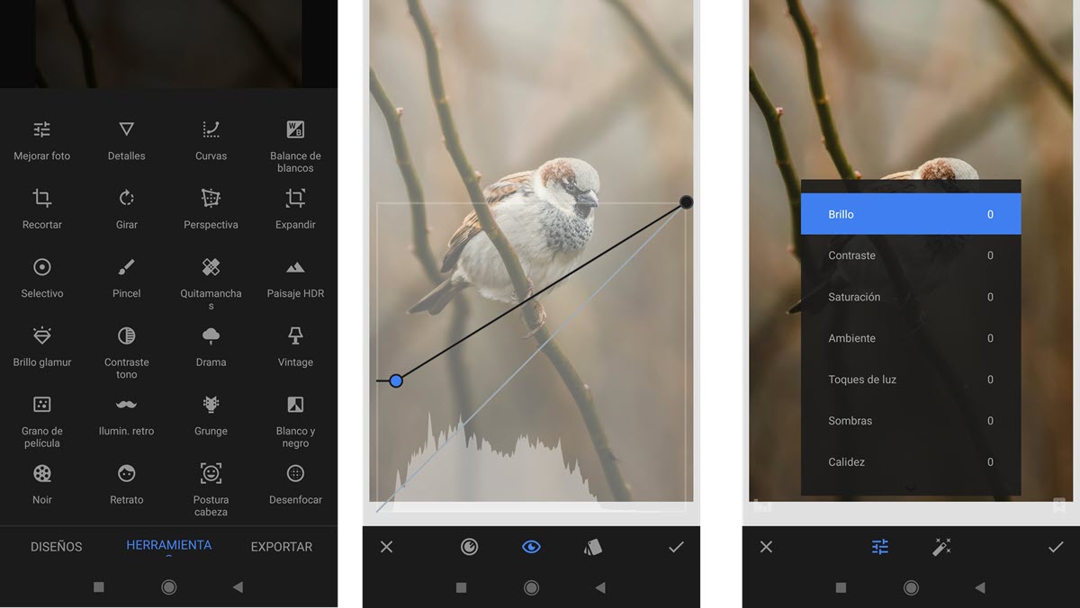 cómo editar fotos de forma gratuita con snapseed