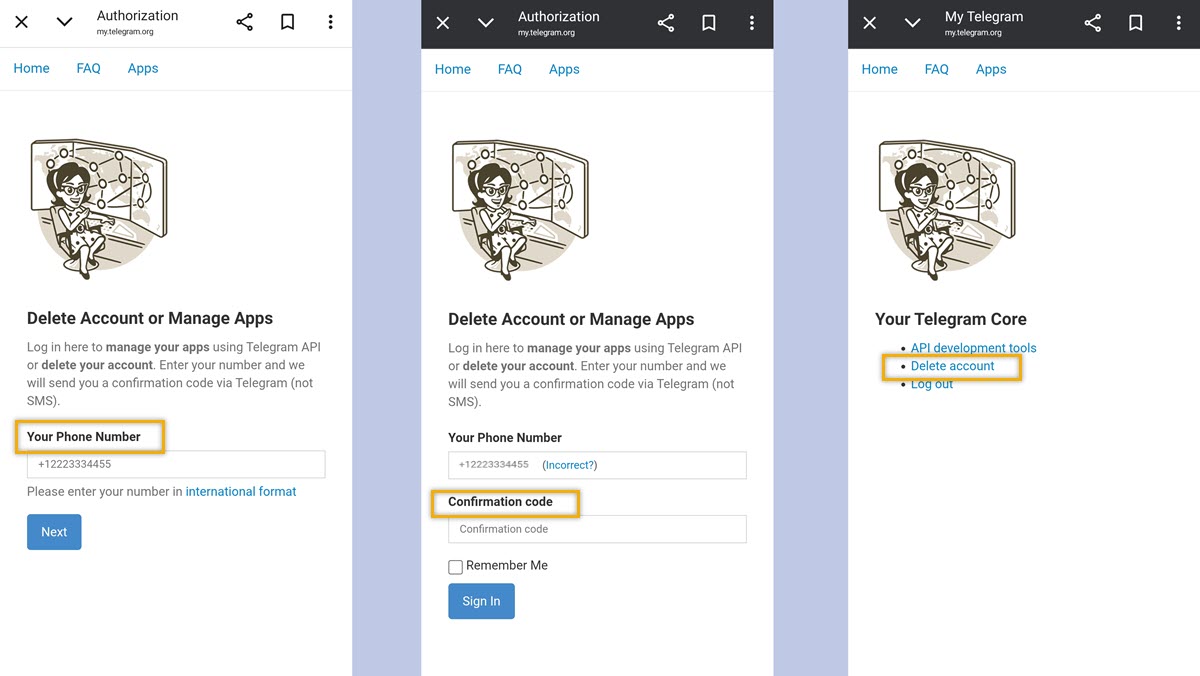 Cómo eliminar una cuenta de Telegram definitivamente desde el móvil en 2026 2 cómo eliminar tu cuenta de telegram