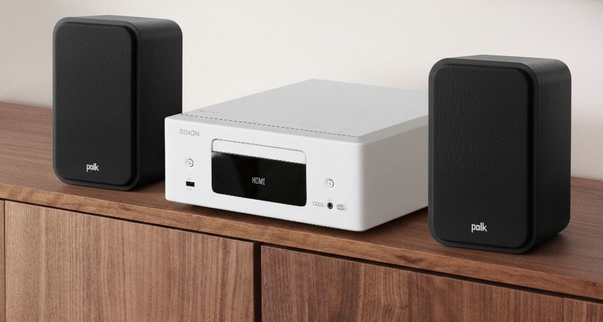 Denon RCD-N12 DAB y Polk S-20ES, un equipo de audio para disfrutar de música y cine