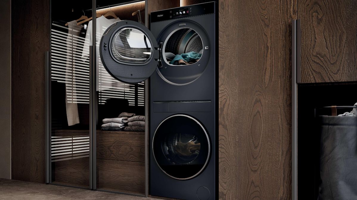 Haier Laundry Center, un centro de lavado y secado con pantalla unificada y tecnología AI Wash 1