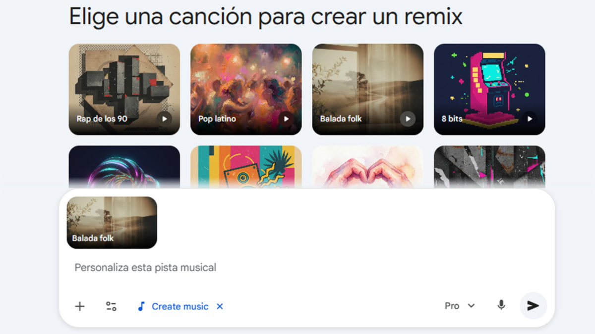 Qué es y cómo funciona Google Lyria, una herramienta de IA para crear música 2 Así se ve la interfaz de Google Lyria 3