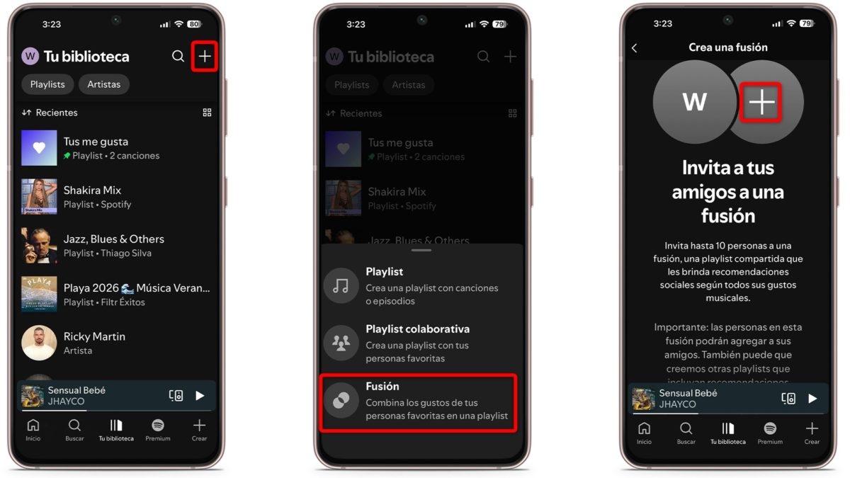 Trucos ocultos de Spotify - Blend descubre música con otra persona