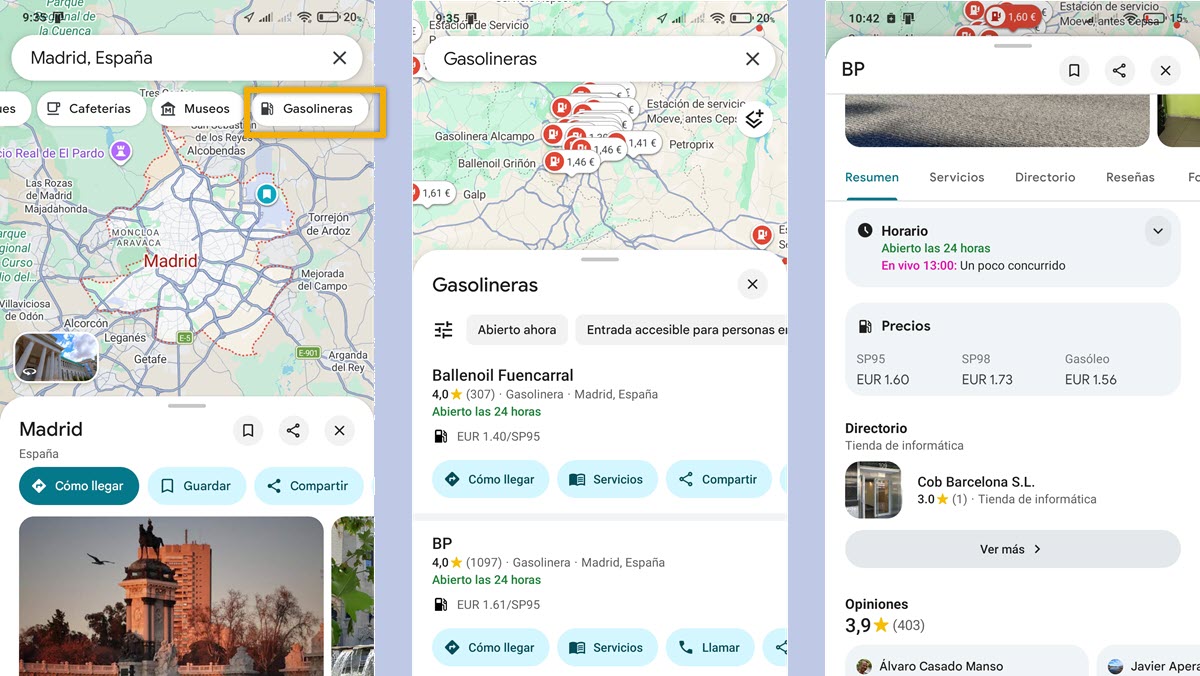 Cómo encontrar las gasolineras más baratas cerca de mí en 2026 2 Cómo encontrar las gasolineras más baratas en Google Maps