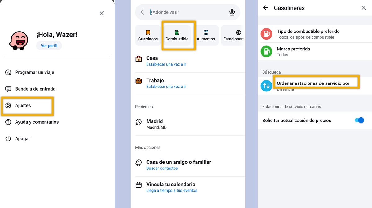 Cómo encontrar las gasolineras más baratas cerca de mí en 2026 3 Cómo encontrar las gasolineras más baratas en Waze