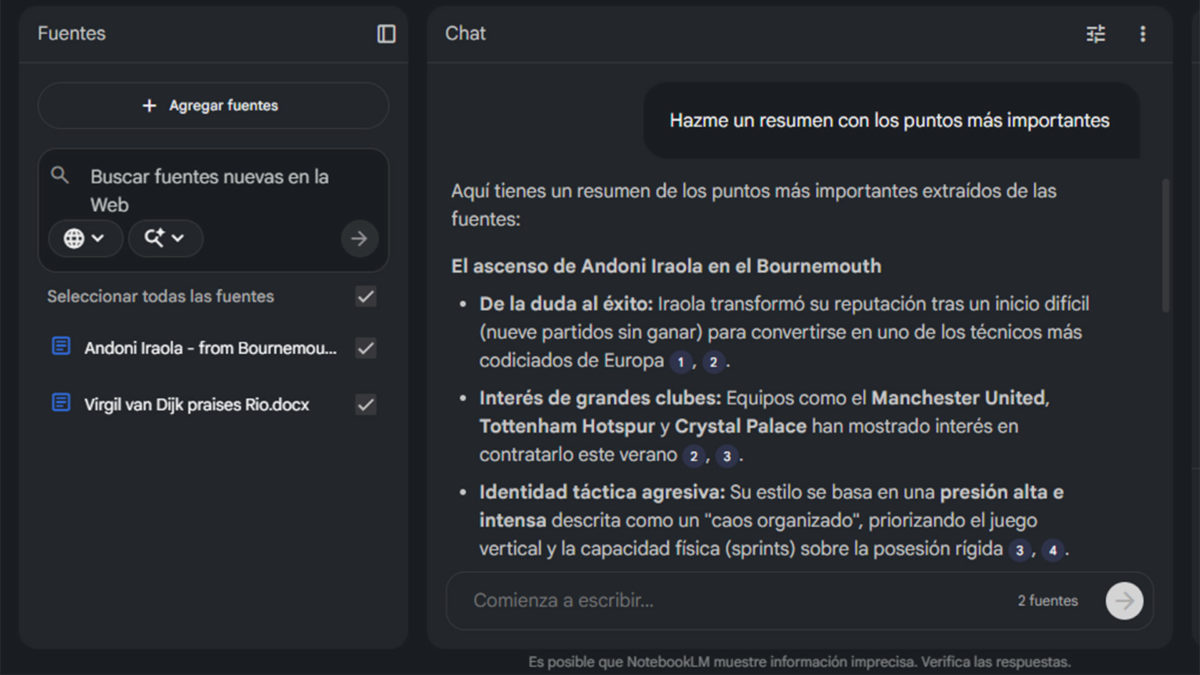 5 trucos que todo estudiante tendría que conocer sobre NotebookLM, la herramienta de IA más útil de Google 2 5 trucos que todo estudiante tendría que conocer sobre NotebookLM - resúmenes mucho más claros