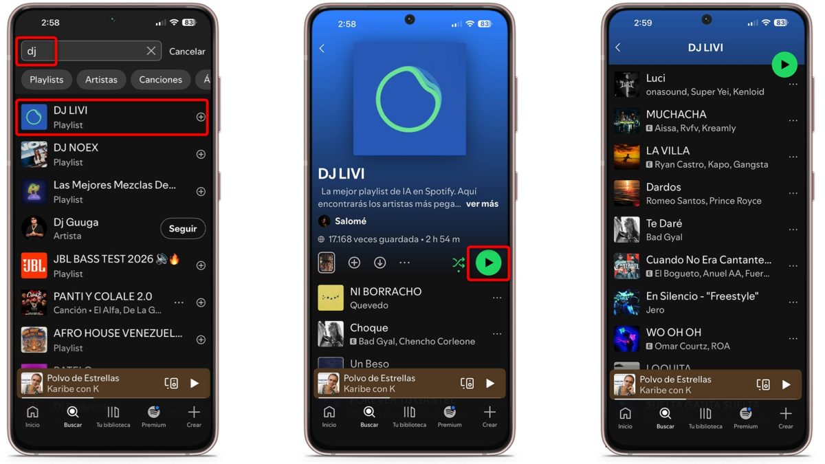Trucos ocultos de Spotify - El DJ de Spotify que se adapta a ti