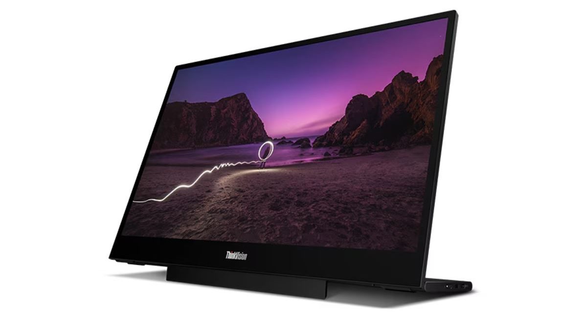 Lenovo ThinkVision M16, un monitor portátil delgado y ligero para trabajar con dos pantallas