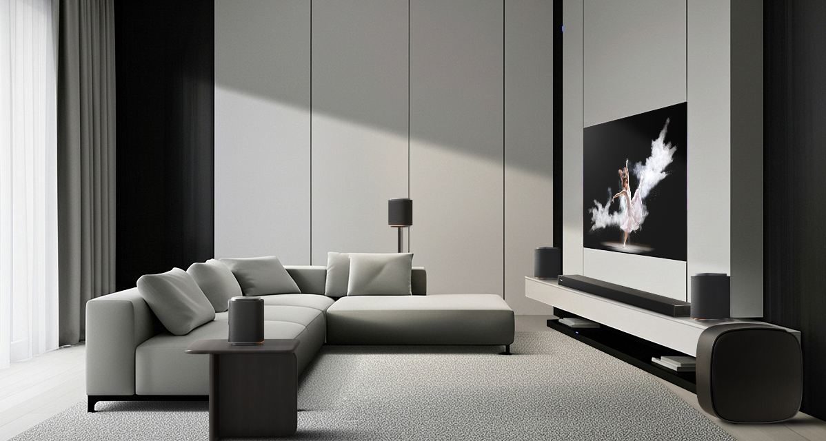 Sonido envolvente sin cables en el salón: así funciona el sistema de cine en casa LG Sound Suite