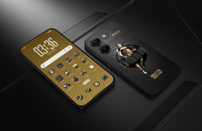 POCO x8 Pro Iron Man Edition Gold