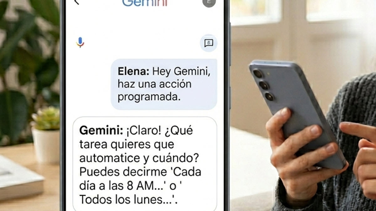 Cómo funcionan las acciones programadas de Google Gemini