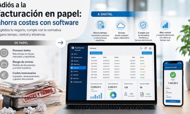 Adiós a la facturación en papel: ahorra costes con software