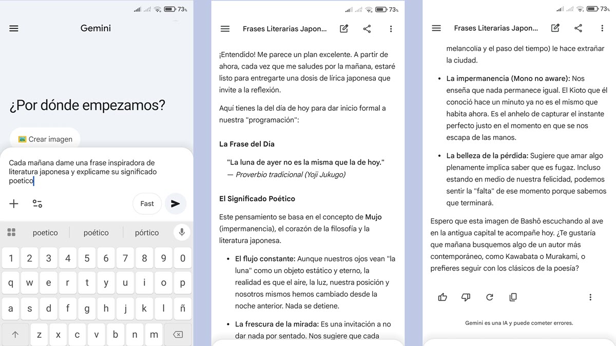 Qué son las acciones programadas de Google Gemini