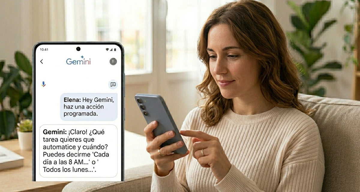 Qué son y cómo funcionan las acciones programadas de Google Gemini