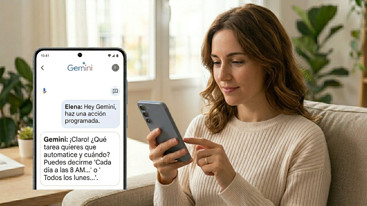 Qué son y cómo funcionan las acciones programadas de Google Gemini
