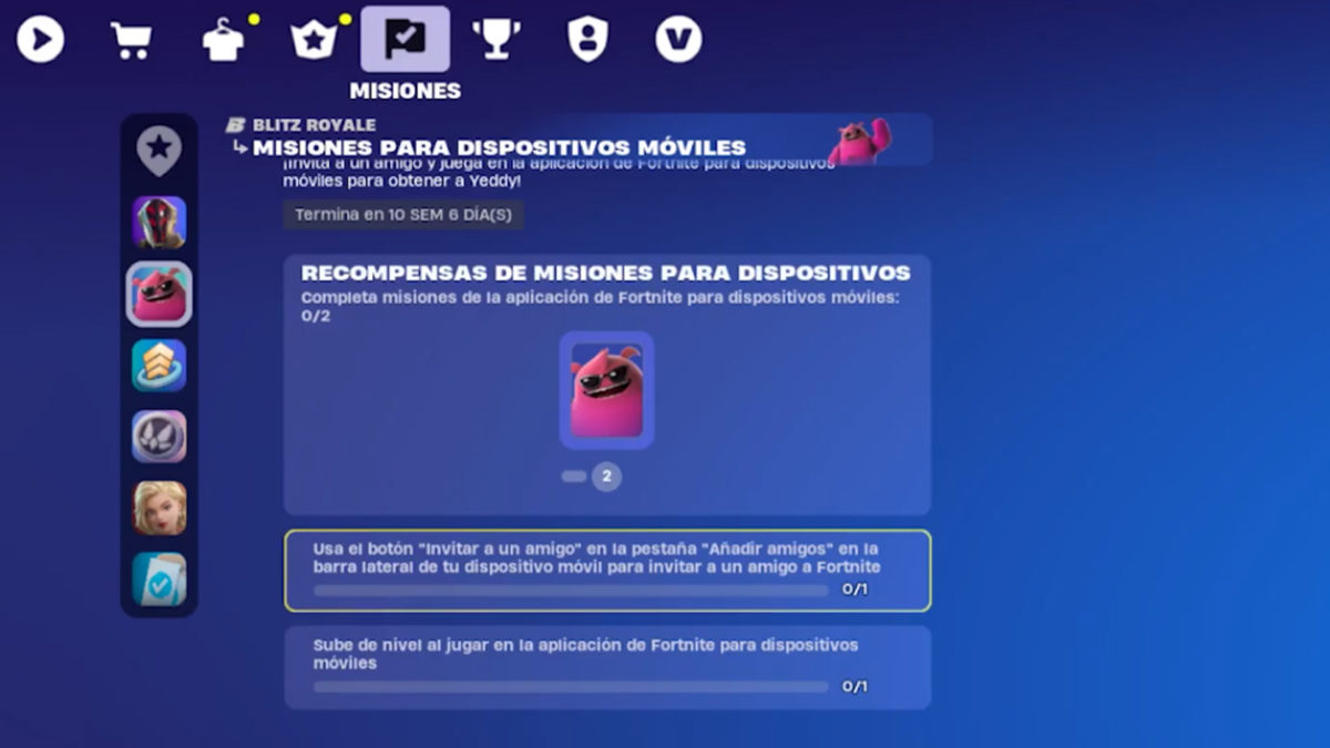 Trucos para conseguir una skin gratis en la app de Fortnite - Cumplir desafíos de subida de nivel