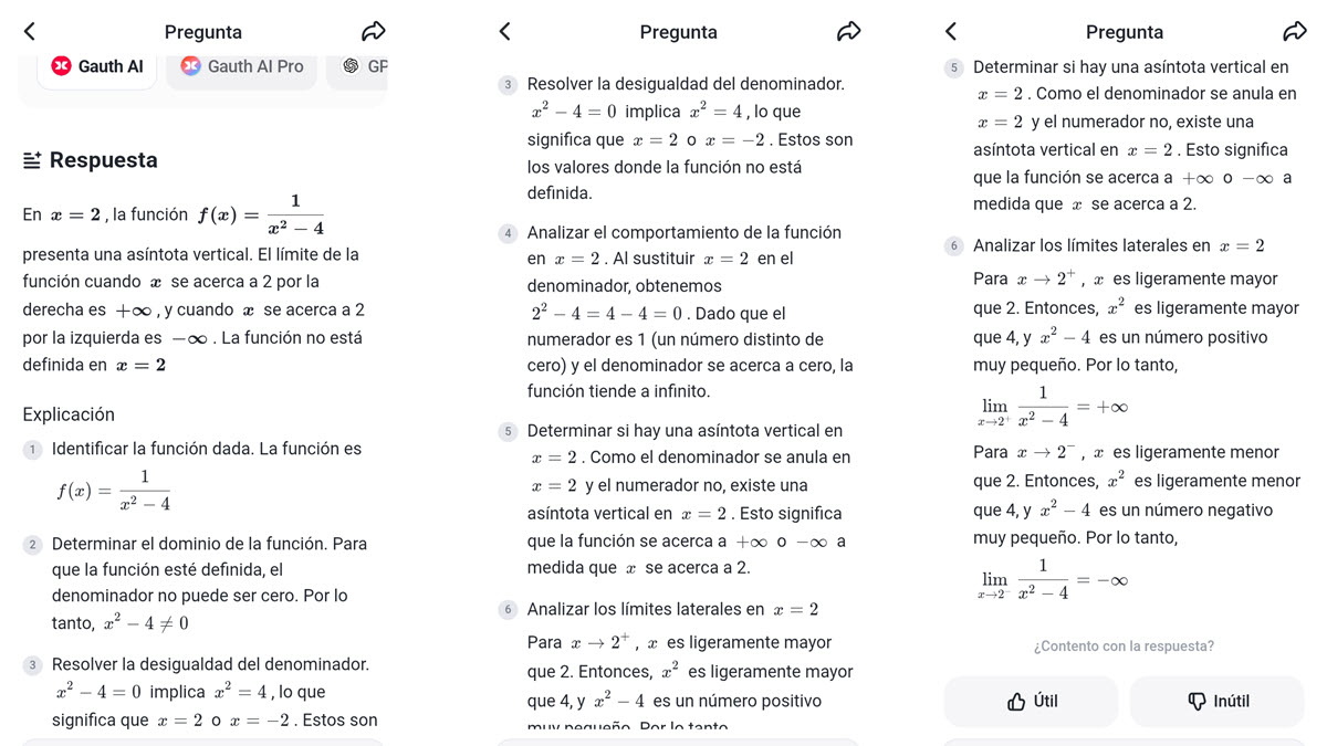 ¿Es fiable el asistente de IA Gauth para estudiar Matemáticas? Esta ha sido mi experiencia con la app 3 estudiar matematicas con IA