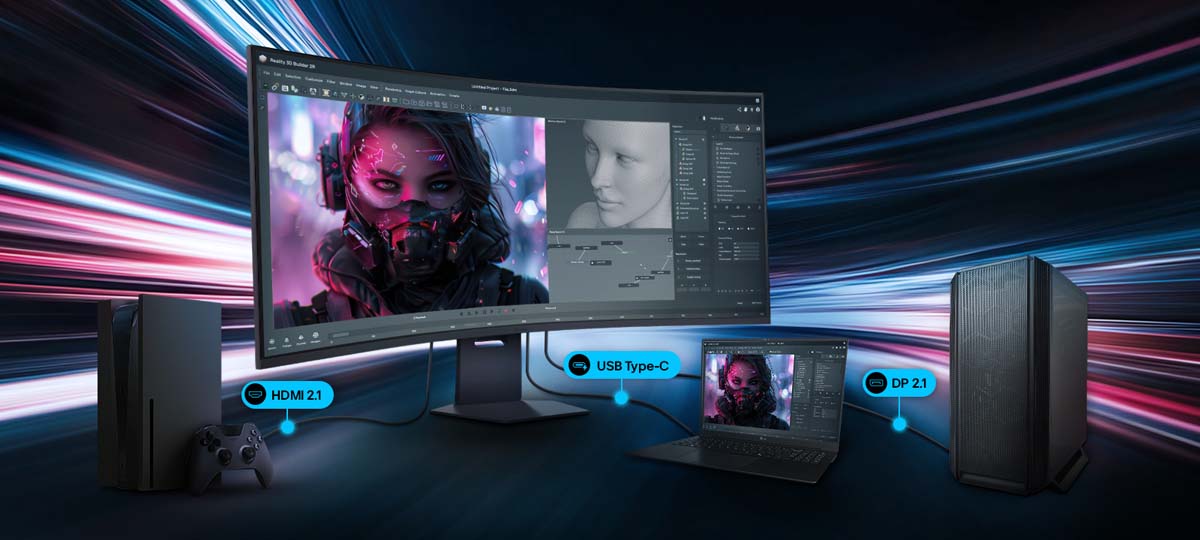 LG UltraGear 52G930B, un monitor curvo de 52 pulgadas con resolución 5K2K 4 LG UltraGear 52G930B (3)