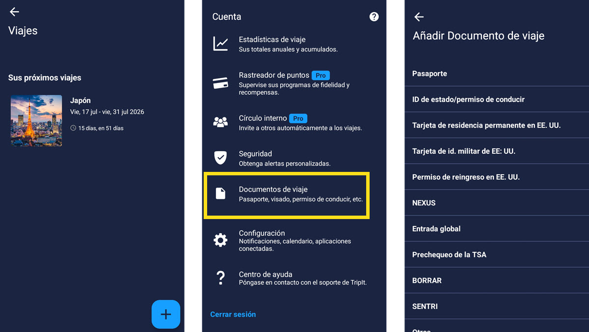 Tripsy, para tener la documentacion importante de tus viajes