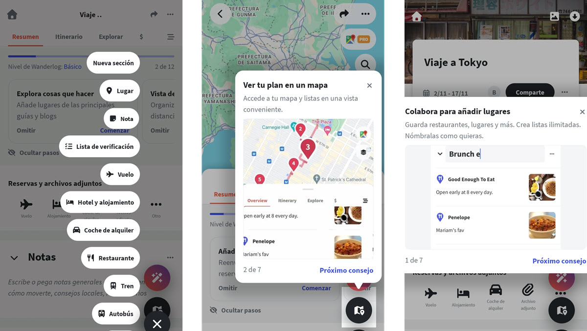 Wanderlog, para poner orden al caos de los itinerarios
