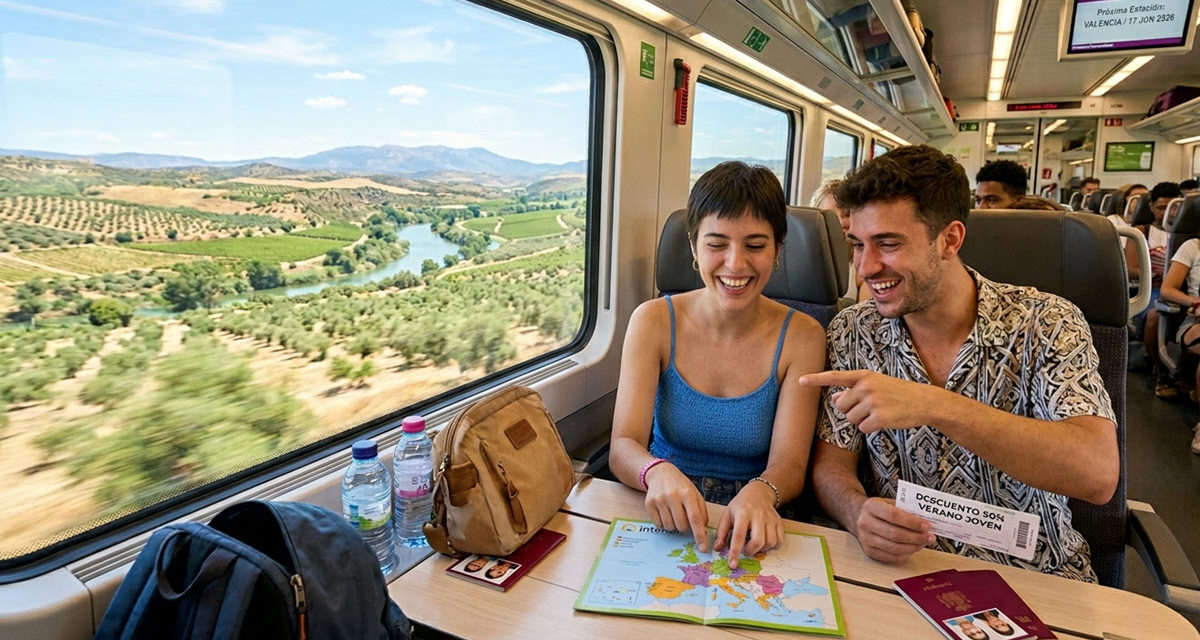 Cómo solicitar el descuento Verano Joven 2026 para conseguir viajes en tren baratos
