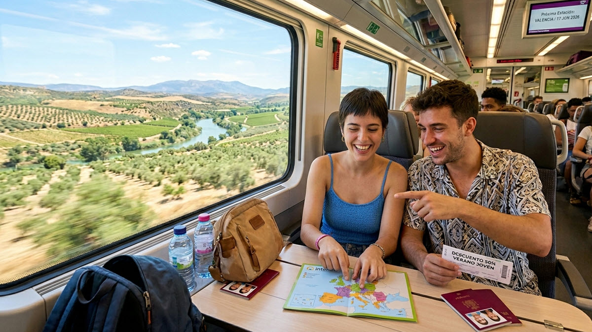 Cómo solicitar el descuento Verano Joven 2026 para conseguir viajes en tren baratos 1 Cómo solicitar el descuento Verano Joven 2026 para conseguir viajes en tren baratos