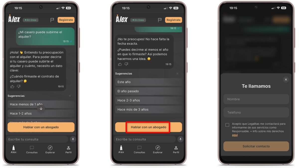 ¿Es gratis la app Alex AI? Qué es y cómo funciona este asistente de IA para resolver dudas legales 4 Hasta dónde puede ayudarte Alex AI