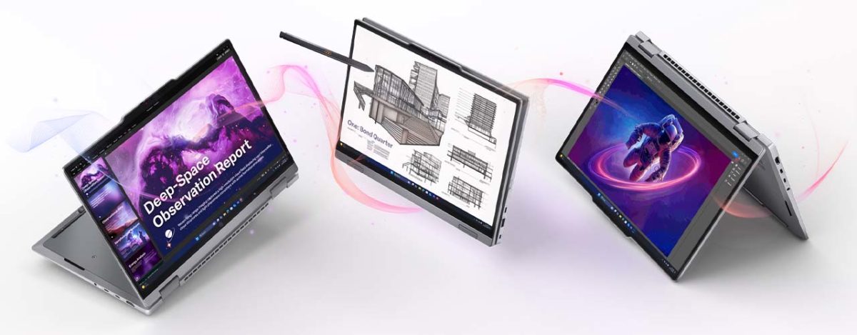 La oficina inteligente: de chatear con la IA a trabajar con ella en los Lenovo Copilot+ PC 5 Lenovo ThinkPad X1 2 en 1 11 Gen Aura Edition
