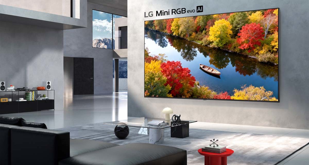 LG MRGB evo AI, televisores LED de hasta 100 pulgadas con mucha precisión de color y Anti-reflejos Pro