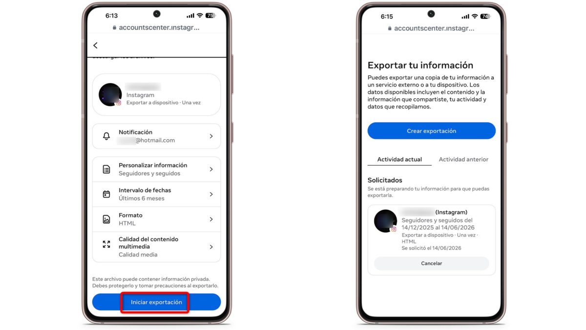 Cómo ver las solicitudes enviadas para seguir perfiles en Instagram 5 Ver solicitudes enviadas en Instagram desde el móvil-4