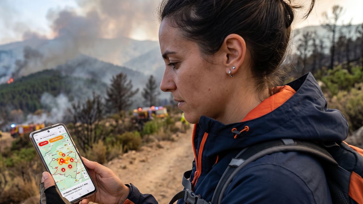 Cómo consultar el estado de los incendios forestales en tiempo real desde el móvil