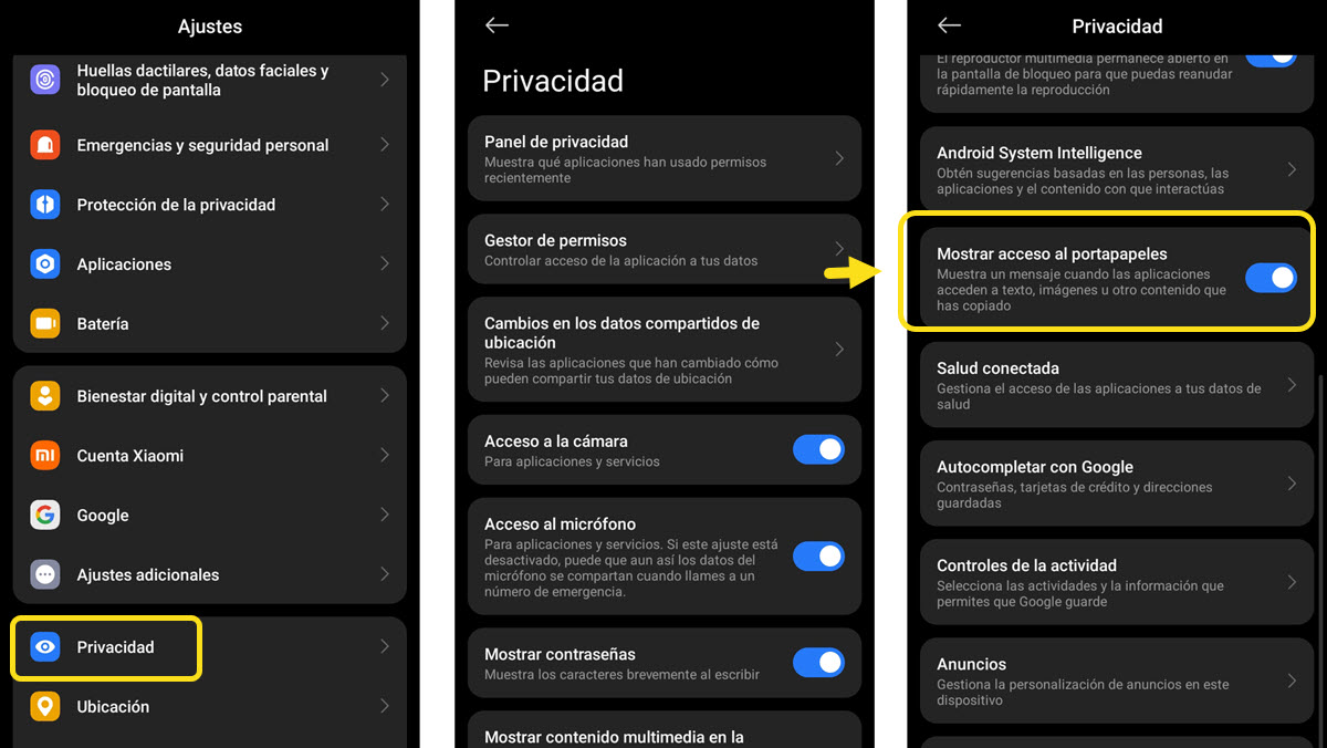 cómo evitar que las apps vean el portapapeles del móvil