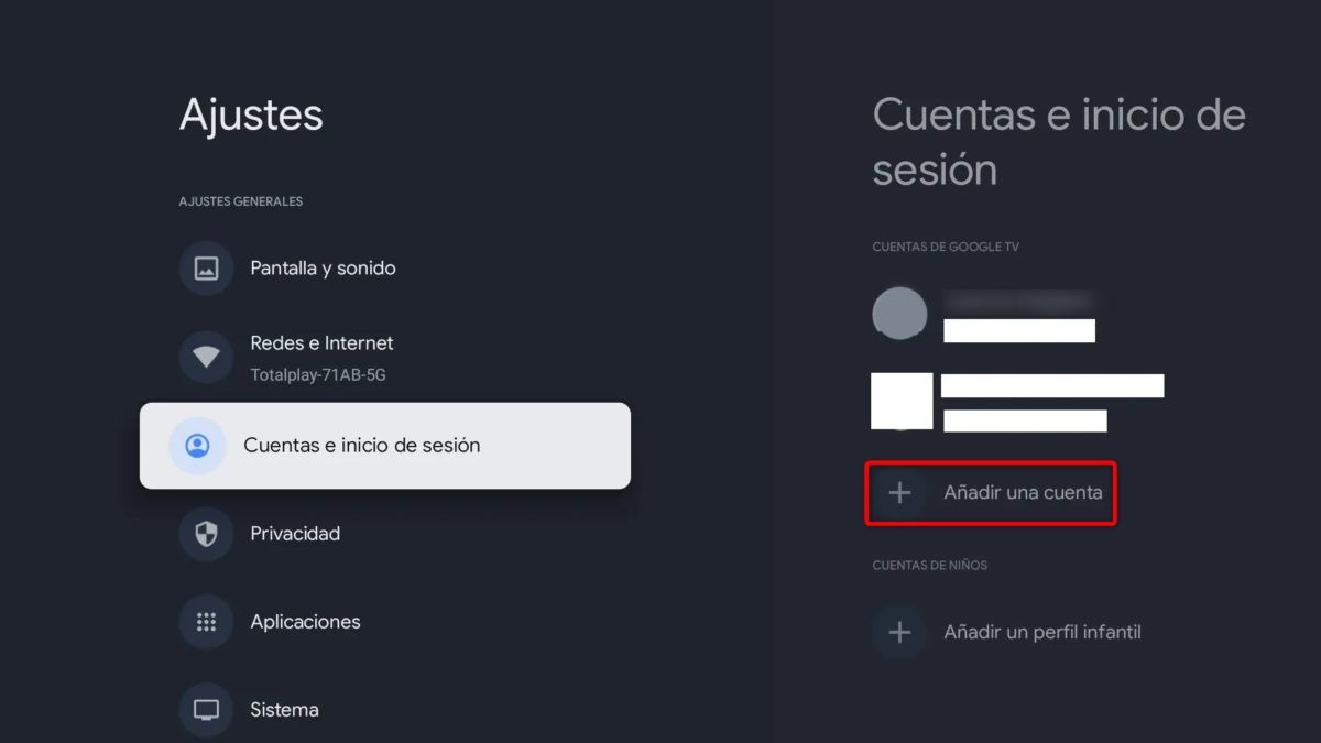 5 trucos de Google TV - Crea perfiles diferentes para cada miembro de la casa