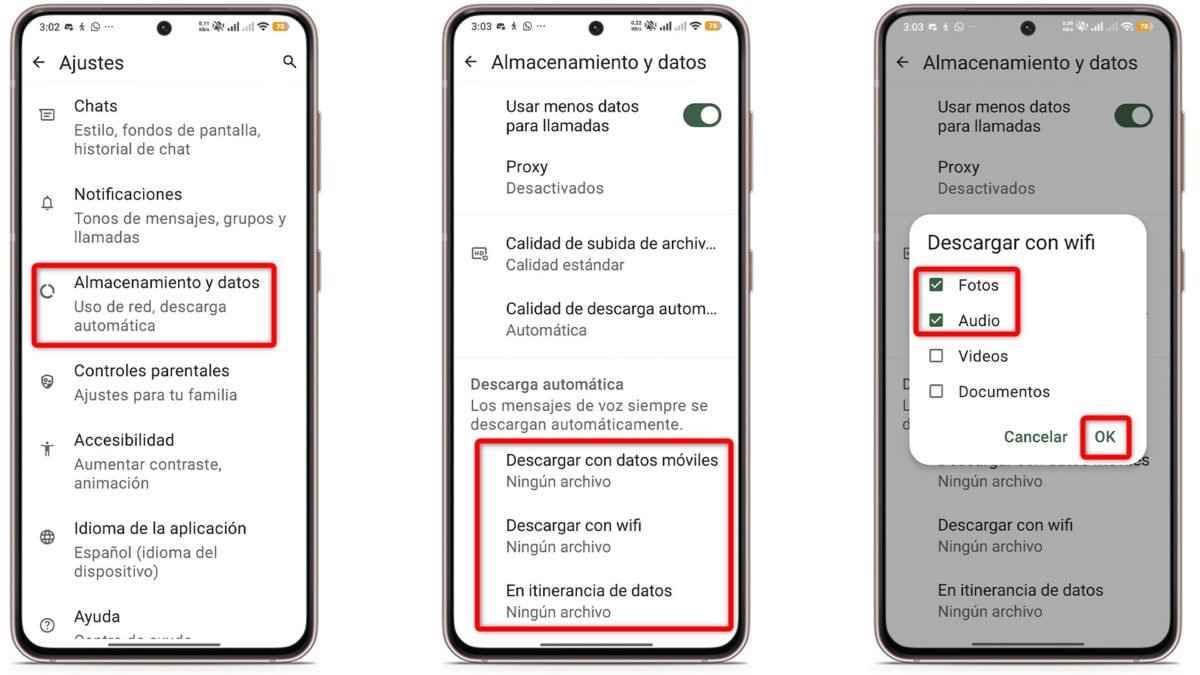 Desactiva la descarga automática de archivos
