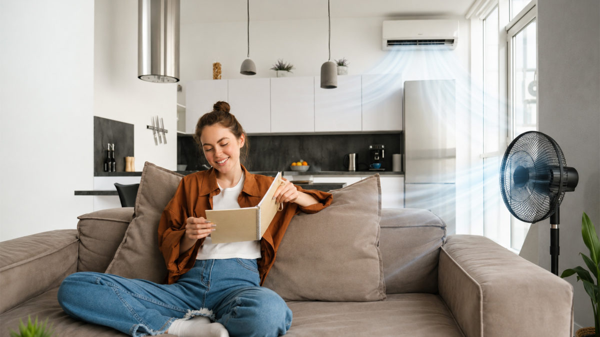 Trucos para gastar menos con el aire acondicionado - Usa un ventilador para repartir mejor el frío