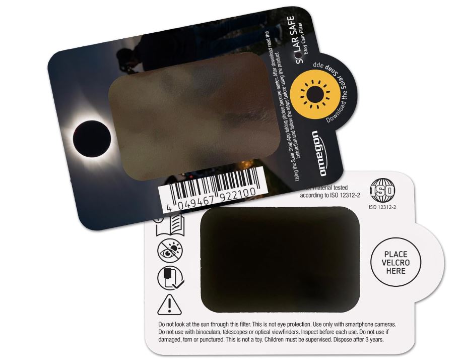 Filtro solar cámara móvil eclipse