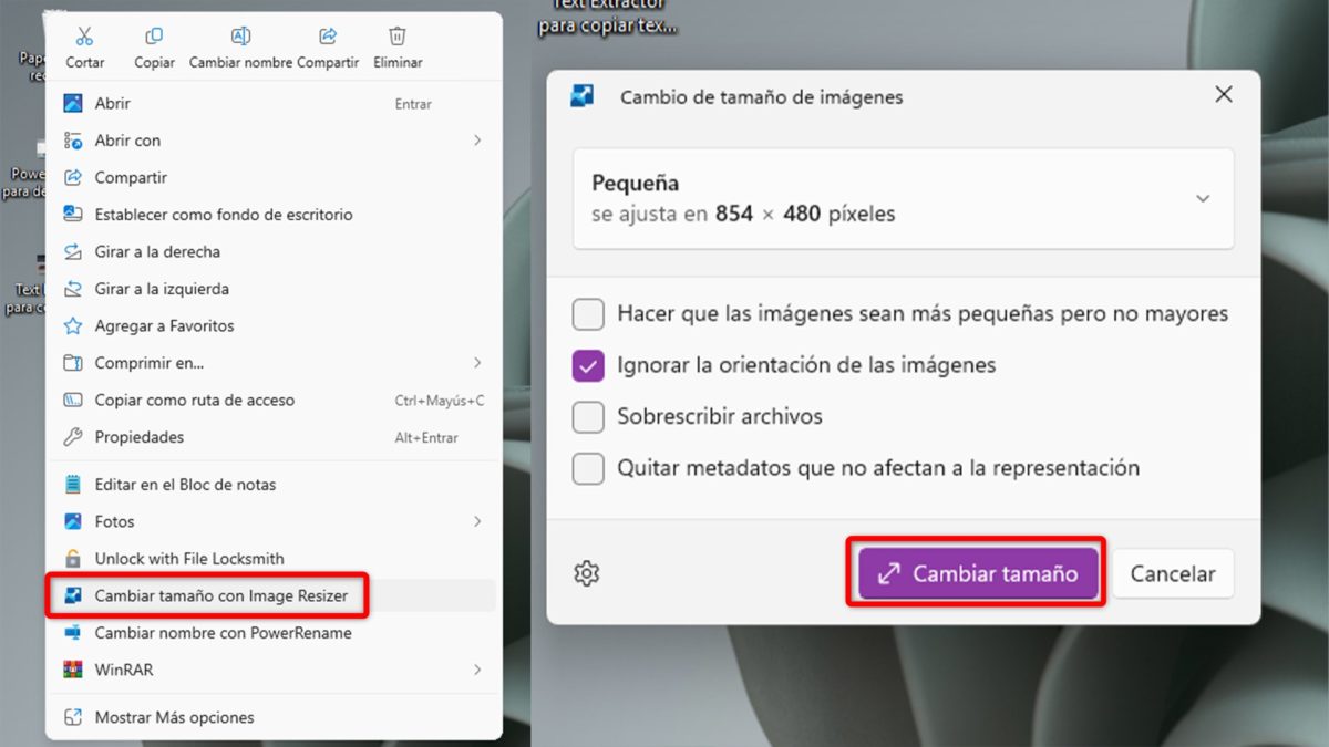 7 utilidades de PowerToys - Image Resizer