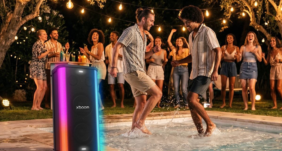 LG xboom STAGE 501, un altavoz de gran potencia con IA para organizar karaokes