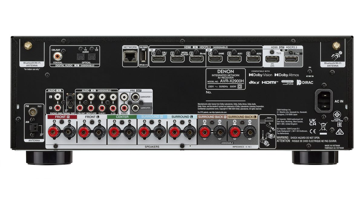 Denon AVR-X2900H DAB-Siete canales y bastante margen para montar un buen sonido