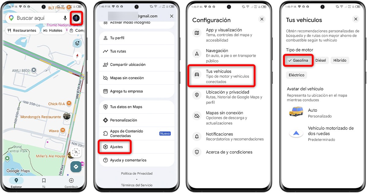 Funciones ocultas de Google Maps - Motor